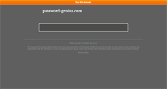 Desktop Screenshot of password-genius.com