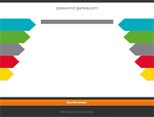 Tablet Screenshot of password-genius.com